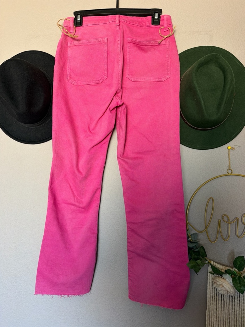 Zara Hot Pink Straight-Leg Jeans - Picture 2 of 5